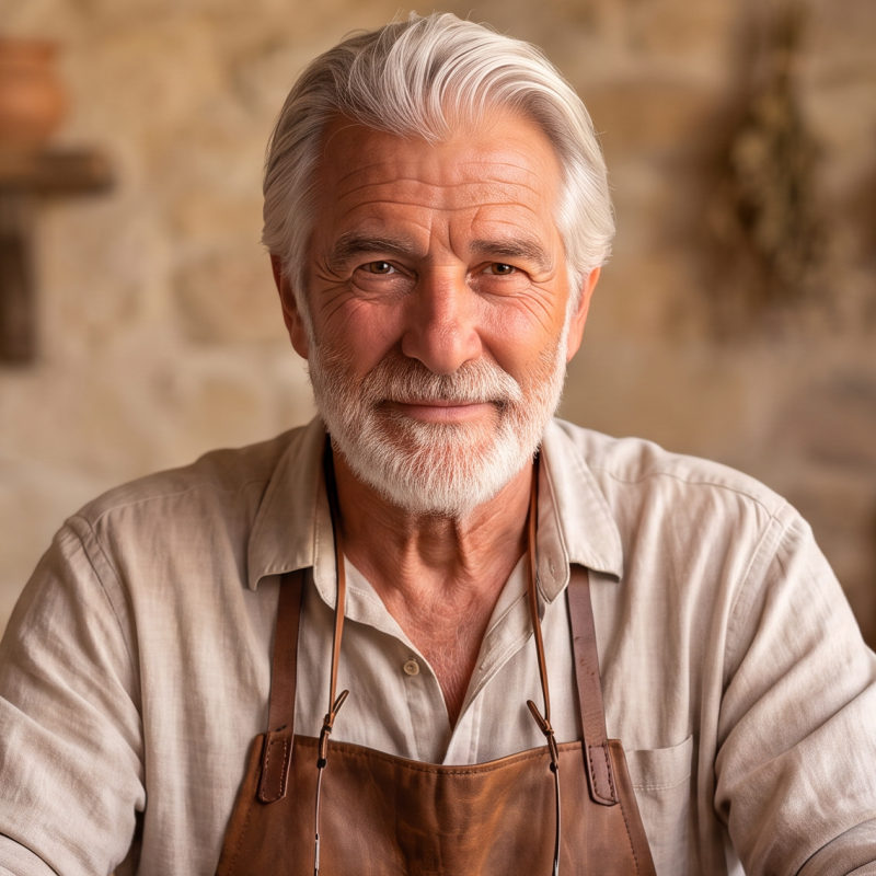 Pastor John Whitaker in his kitchen