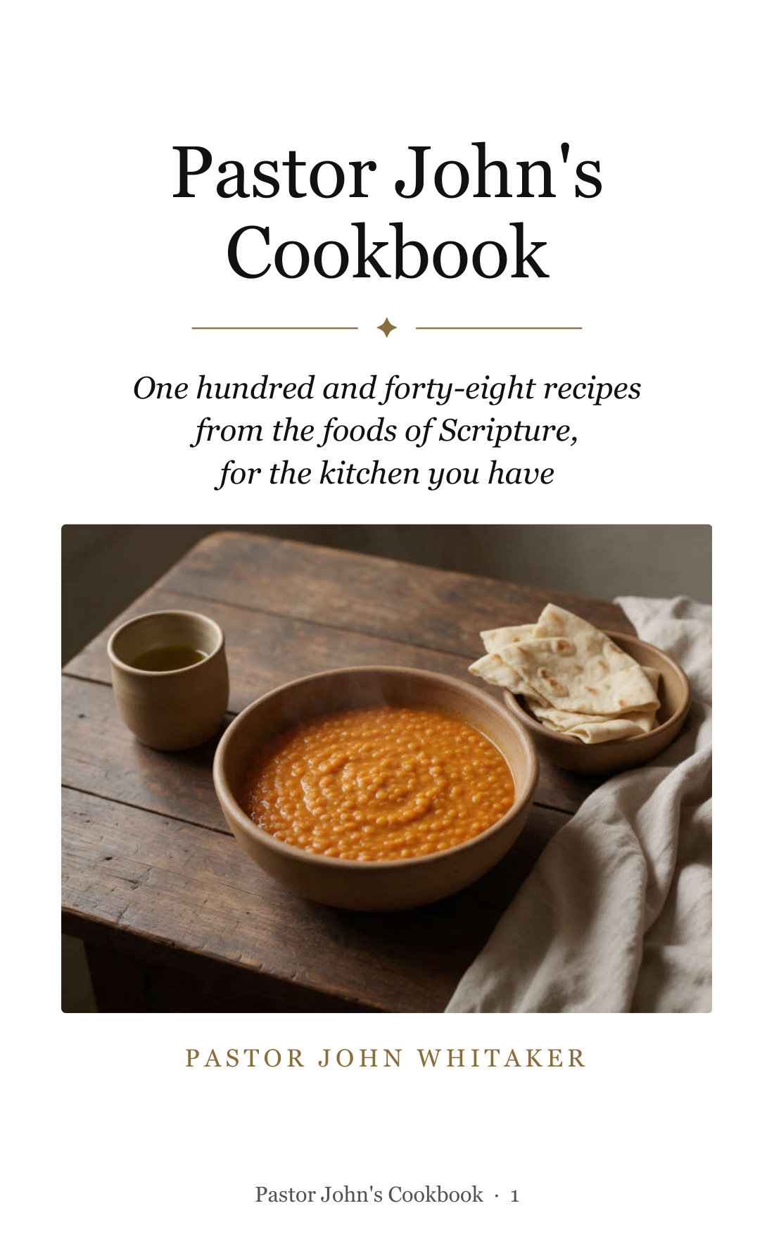 The cover of Pastor John's Cookbook